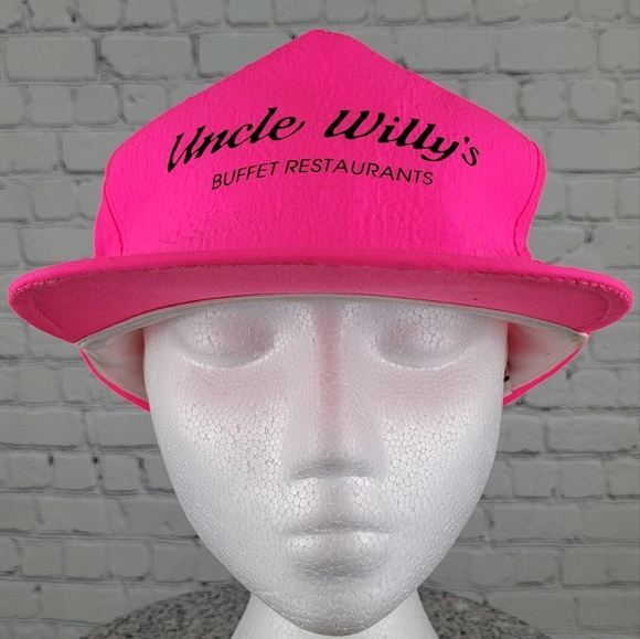 CLUB 21 | vintage Uncle Willy's Buffet Restaurants flat brim snapback cap hat - Picture 1 of 9